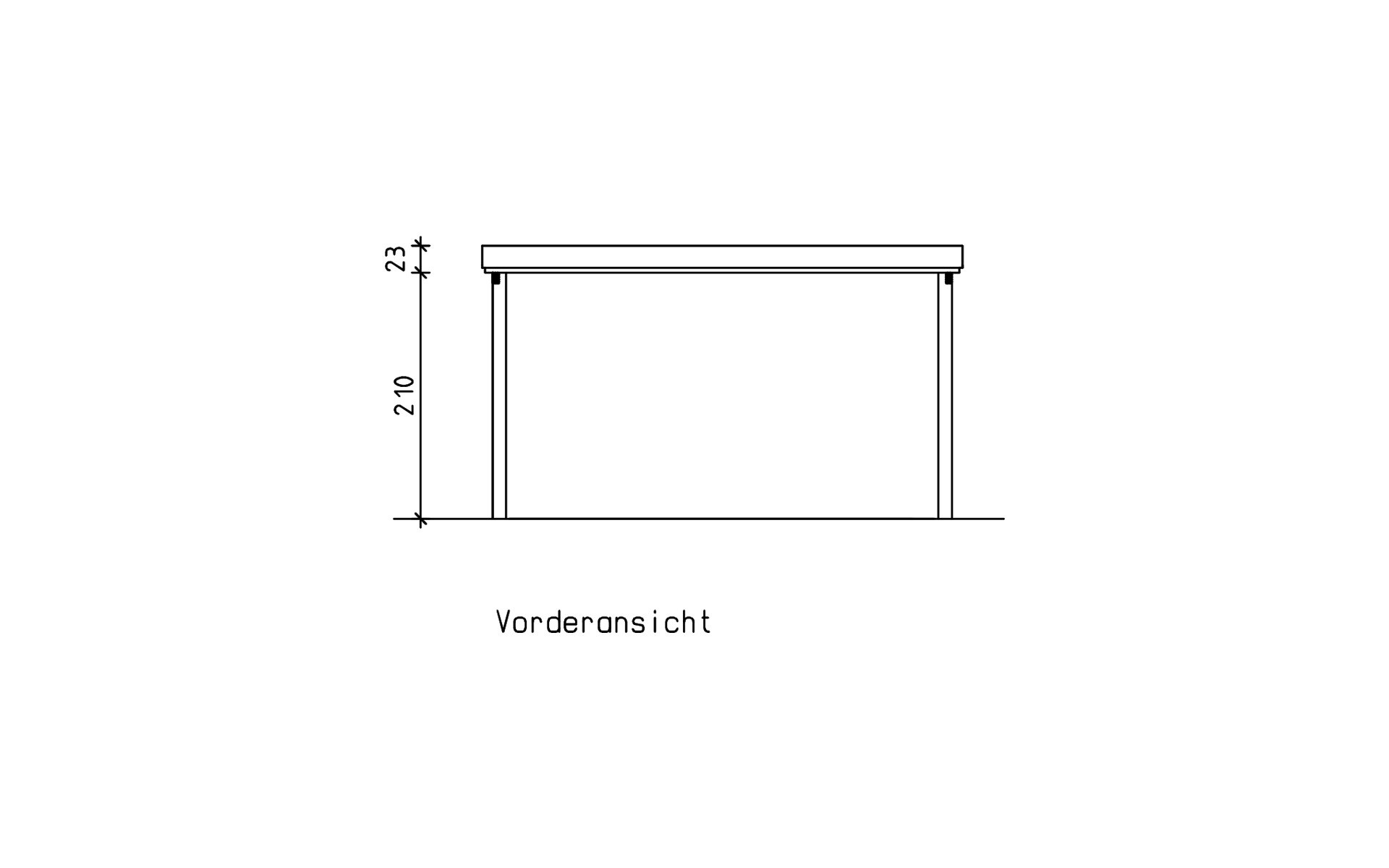 Einzelcarport 410x510 cm